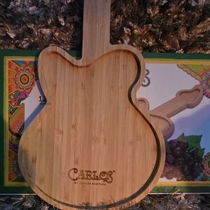 Carlos Santana Guitar-Shaped Bamboo Cutting Board